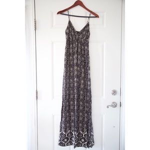 Aqua printed Maxi Dress - size XS